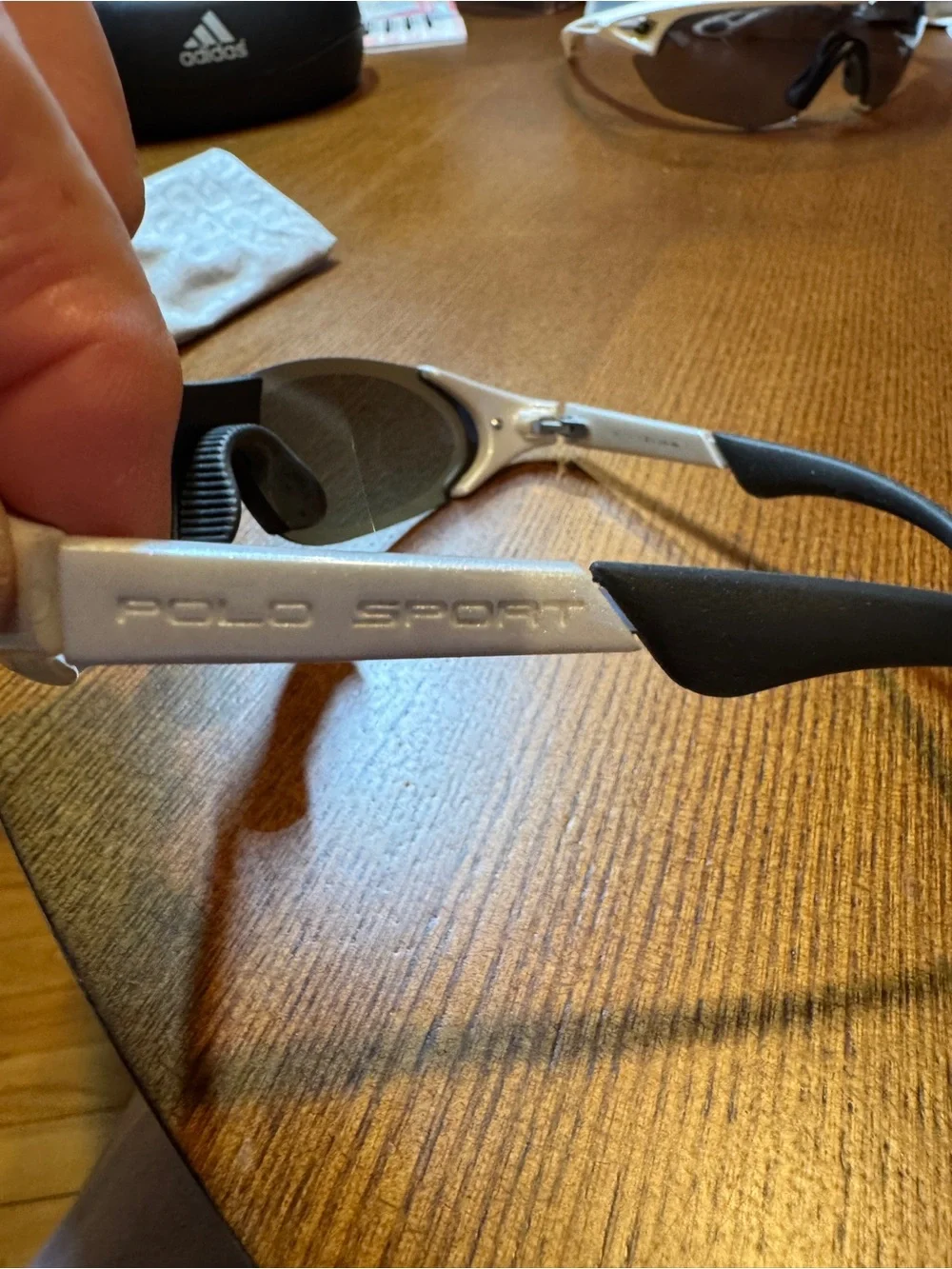 Y2K Polo Sport Polarized Sunglasses - Black and Silver